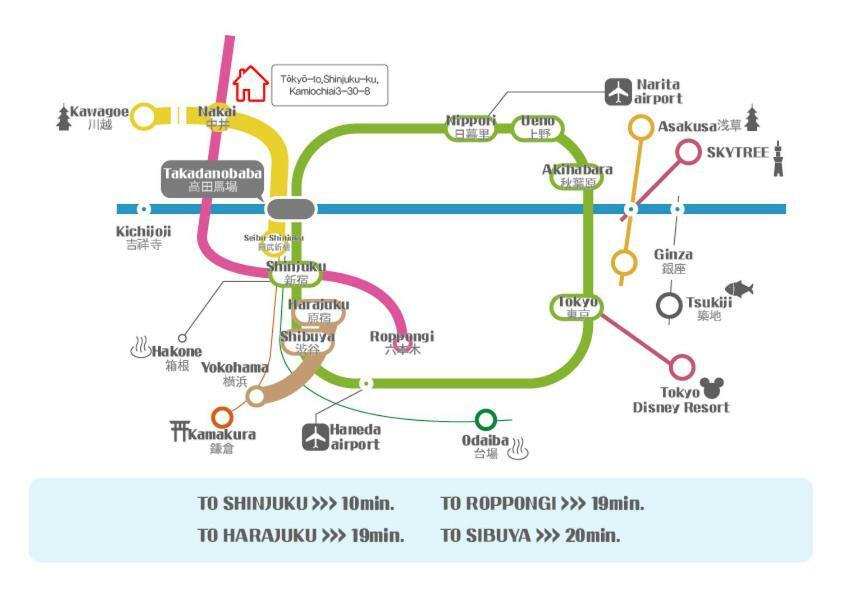 Shinjuku 5-Room Family House 도쿄 외부 사진